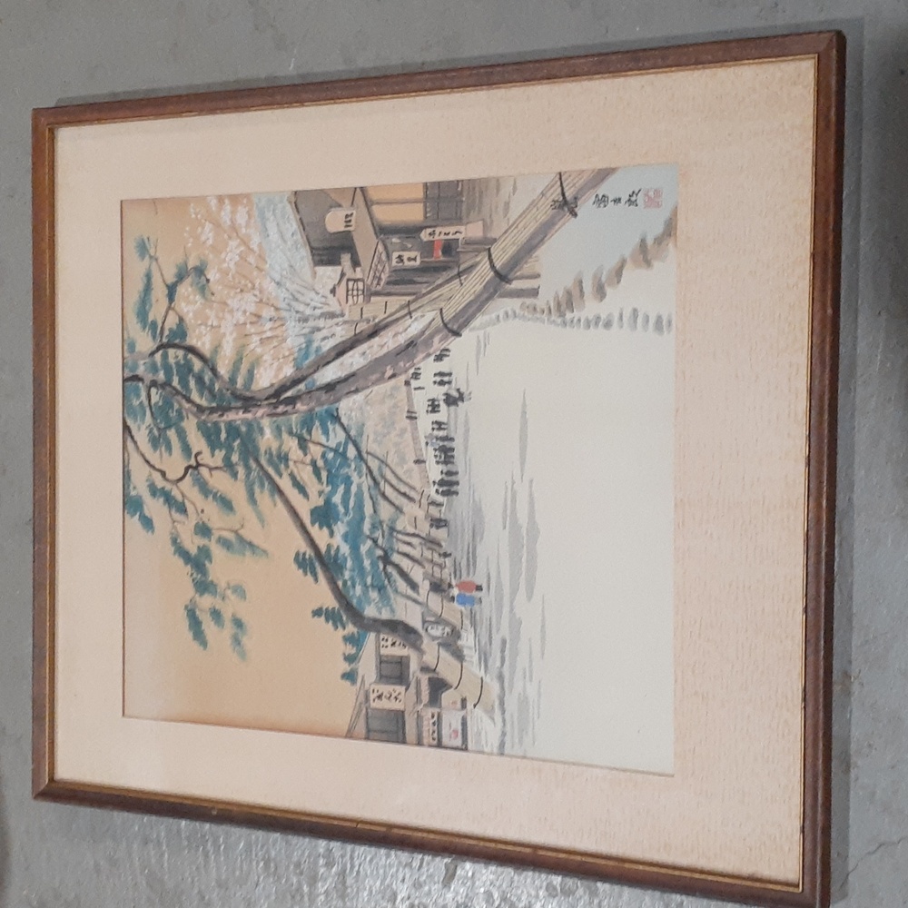 Japanese Woodblock print by Tomichikiro Tokuriki